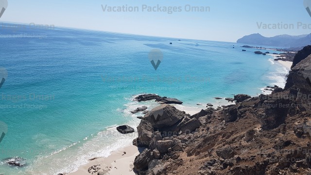 Wonderful view of the sea from a high point of Qara mountain.