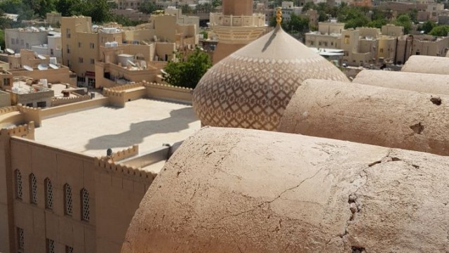 A great view of the main mosque of Nizwa city, taken with mobile phone